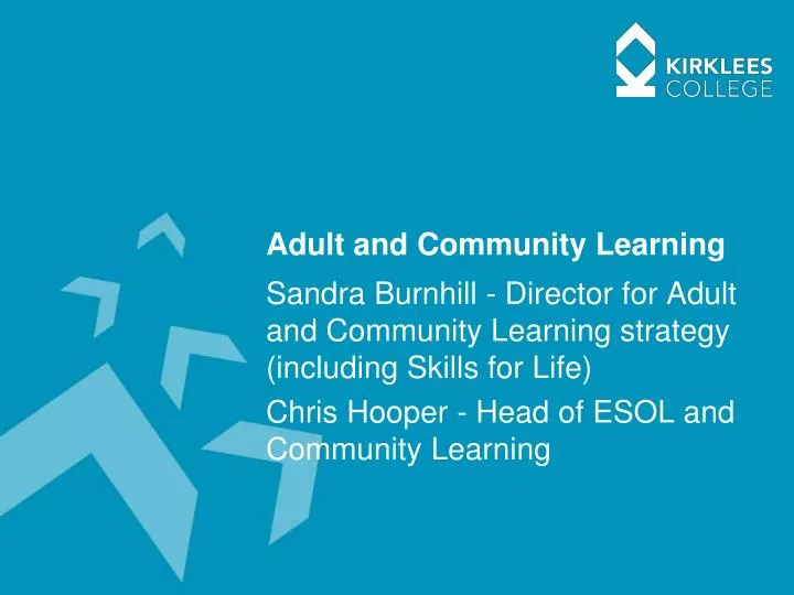 adult and community learning