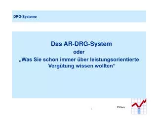 drg systeme