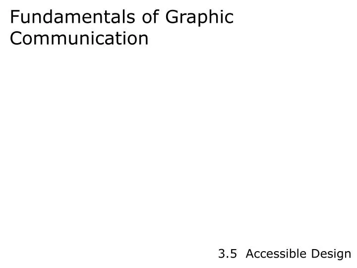 fundamentals of graphic communication
