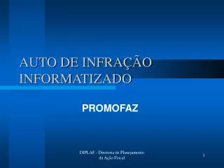 auto de infra o informatizado