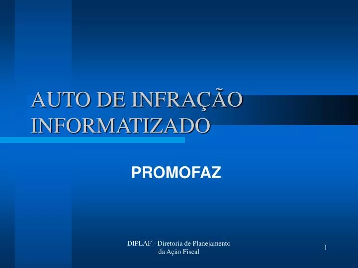 auto de infra o informatizado