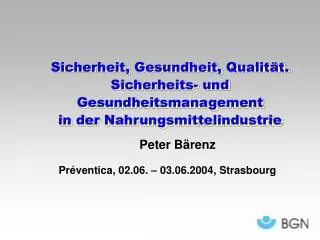 sicherheit gesundheit qualit t sicherheits und gesundheitsmanagement in der nahrungsmittelindustrie