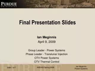 Final Presentation Slides