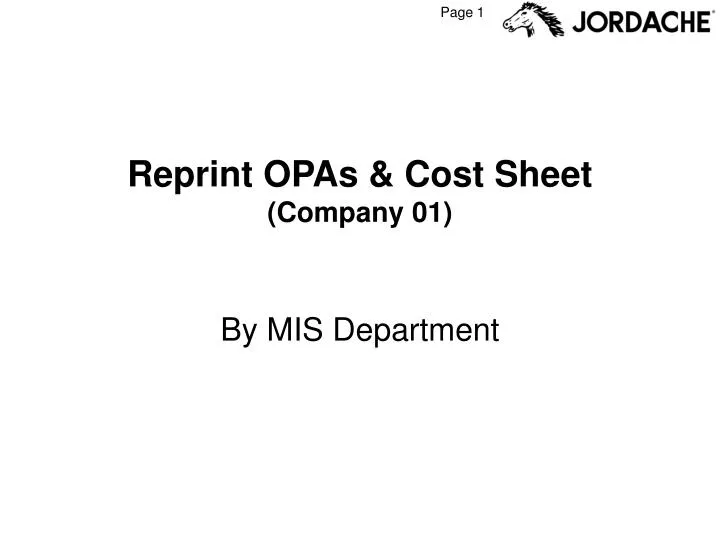 reprint opas cost sheet company 01