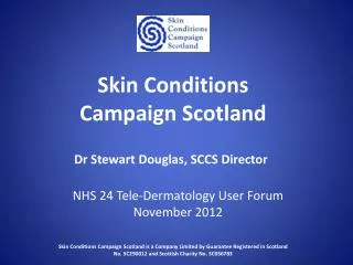 Skin Conditions Campaign Scotland