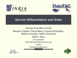 Service Differentiation and Grids