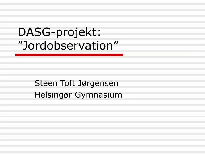 dasg projekt jordobservation