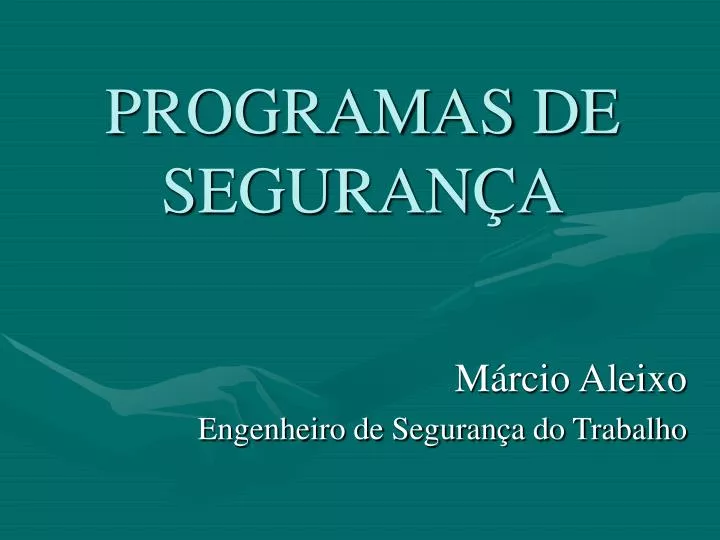 programas de seguran a m rcio aleixo engenheiro de seguran a do trabalho