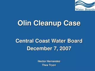 Olin Cleanup Case