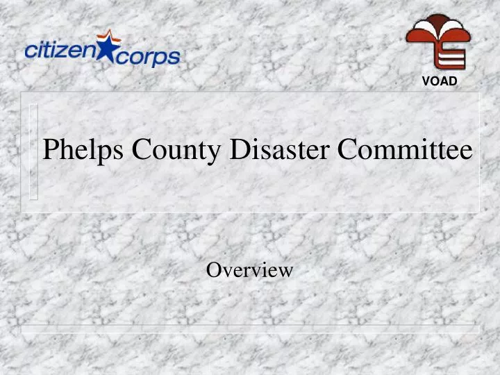 phelps county disaster committee