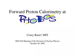 Forward Proton Calorimetry at