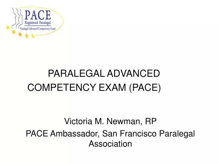paralegal advanced competency exam pace