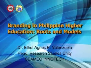 Branding in Philippine Higher Education: Roots and Models