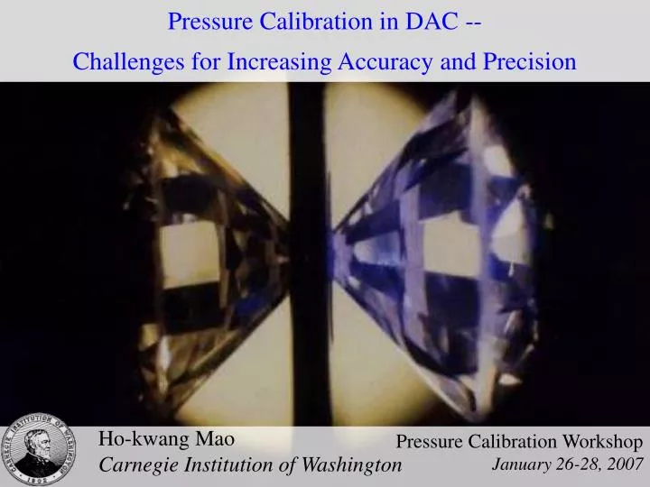 pressure calibration in dac challenges for increasing accuracy and precision