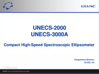 UNECS-2000 UNECS-3000A