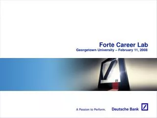 Forte Career Lab