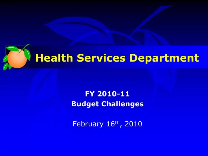 fy 2010 11 budget challenges february 16 th 2010