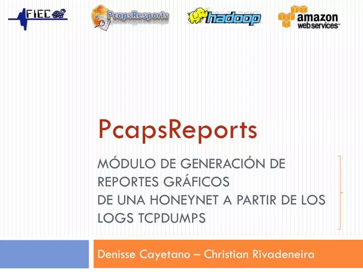 m dulo de generaci n de reportes gr ficos de una honeynet a partir de los logs tcpdumps