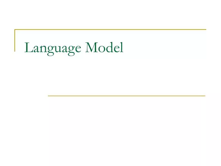 language model