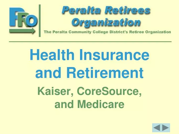 health insurance and retirement