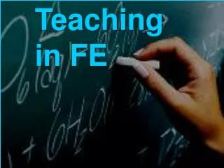 Teaching in FE