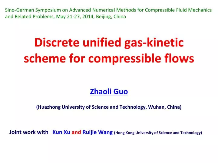 discrete unified gas kinetic scheme for compressible flows