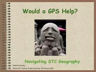 Would a GPS Help?