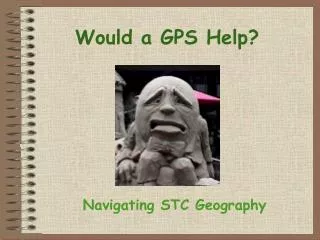 Would a GPS Help?