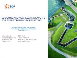 Designing and aggregating experts for energy demand forecasting