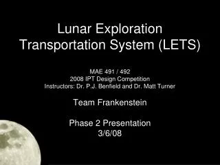 Lunar Exploration Transportation System (LETS)