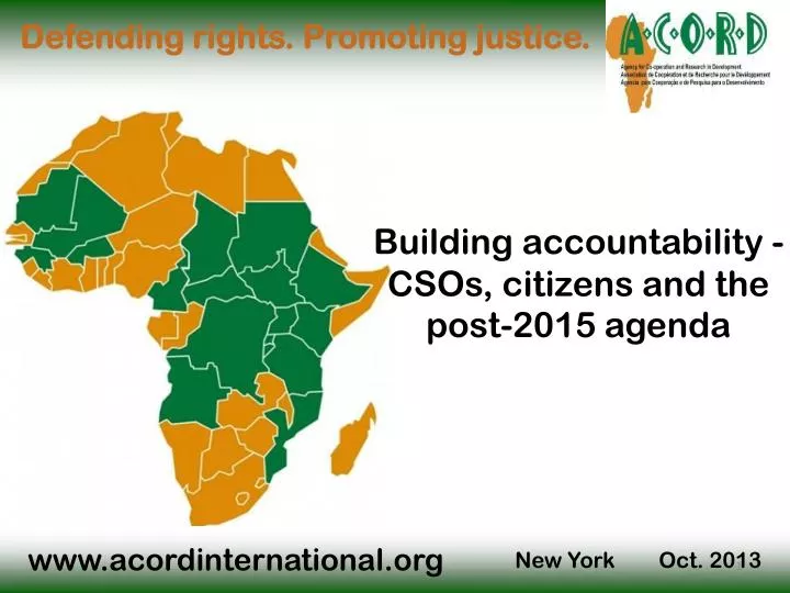 building accountability csos citizens and the post 2015 agenda