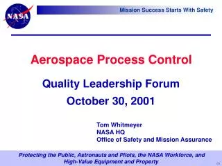 Aerospace Process Control