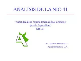 analisis de la nic 41