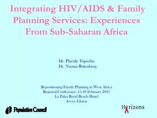 African Family Planning Clinics