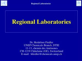 Regional Laboratories