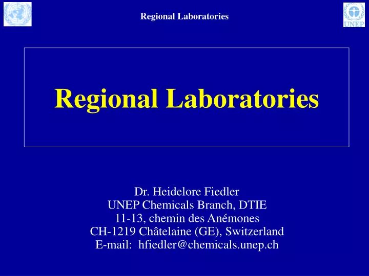 regional laboratories
