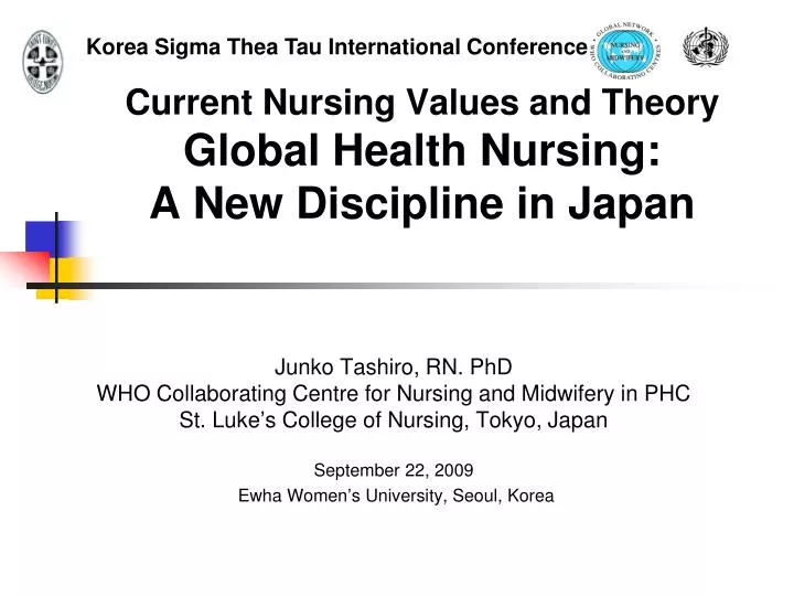 current nursing values and theory global health nursing a new discipline in japan