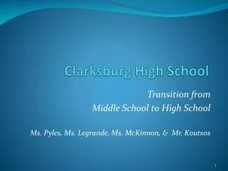 Clarksburg High School