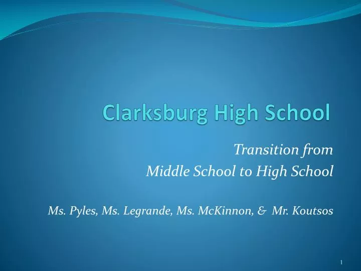 clarksburg high school