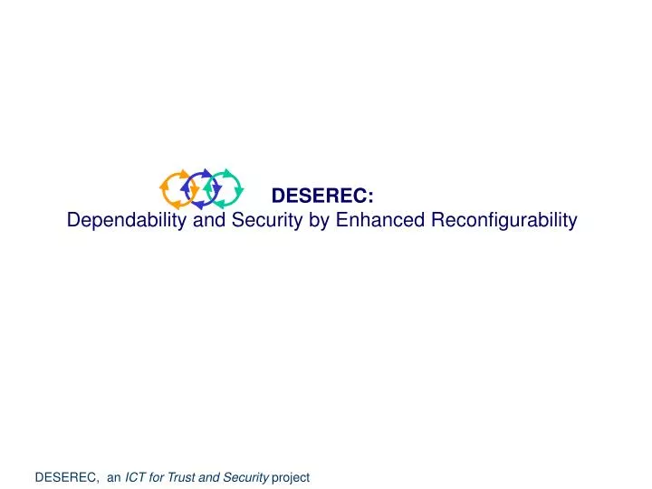 deserec dependability and security by enhanced reconfigurability