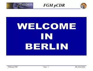 FGM pCDR