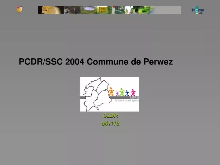 pcdr ssc 2004 commune de perwez