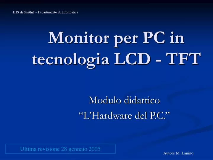 monitor per pc in tecnologia lcd tft