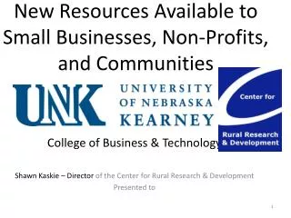 New Resources Available to Small Businesses, Non-Profits, and Communities