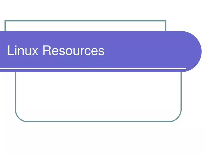 linux resources