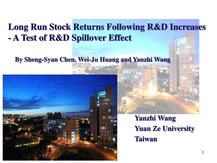 long run stock returns following r d increases a test of r d spillover effect