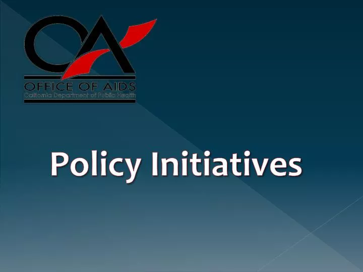 policy initiatives