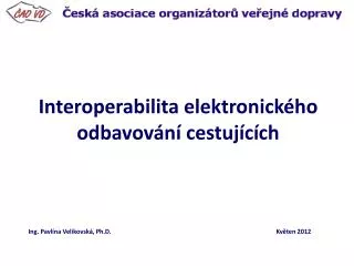 interoperabilita elektronick ho odbavov n cestuj c ch
