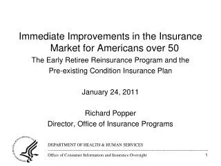 Immediate Improvements in the Insurance Market for Americans over 50