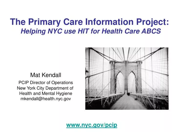 the primary care information project helping nyc use hit for health care abcs